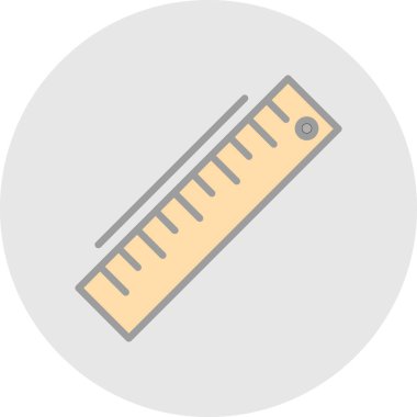 ruler icon, vector illustration simple design
