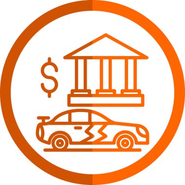 araba simgesi vektör illüstrasyonu