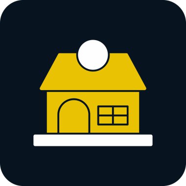 Ev. Web simgesi basit illüstrasyon 