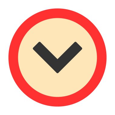 işaret simgesini işaretle, vektör illüstrasyonu 