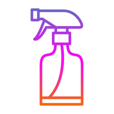 sprey şişe kutsal kişilerin resmi, vektör çizim