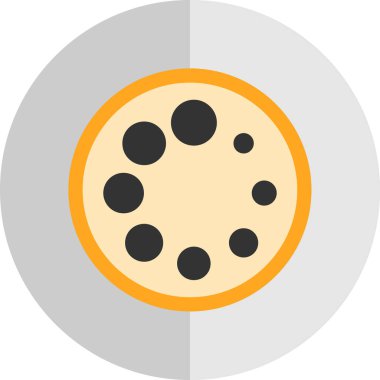 pizza. Web simgesi basit illüstrasyon