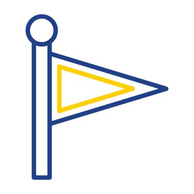 iğne dizaynlı izole bayrak