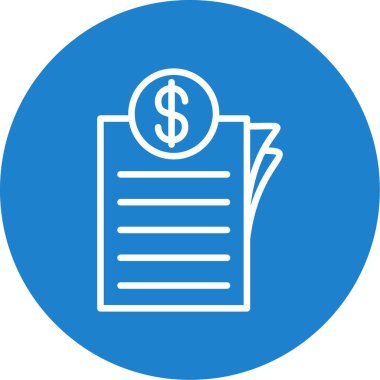 Dolar. Web simgesi basit illüstrasyon