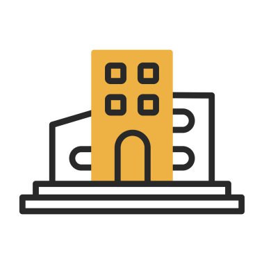 modern yapı web simgesi, vektör illüstrasyonu