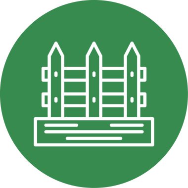 Çit. Web basit illüstrasyonu