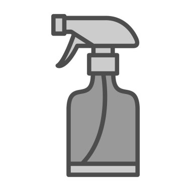 sprey şişe kutsal kişilerin resmi, vektör çizim