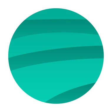 izole edilmiş renkli gezegen ikon vektör tasarımı