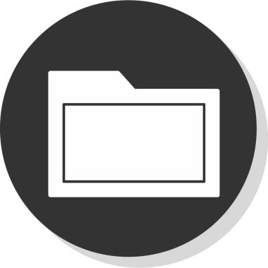 Dosya. Web simgesi basit illüstrasyon 