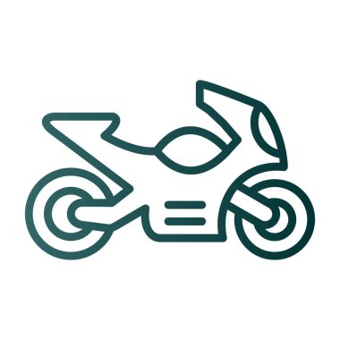 motosiklet web simgesi basit tasarım