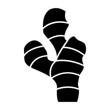 Zencefil kök simgesinin vektör illüstrasyonu 