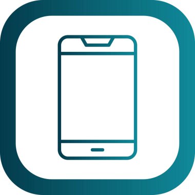 Akıllı telefon simgesinin vektör illüstrasyonu 