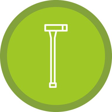 Bir kürek simgesinin vektör çizimi