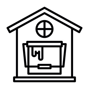 House vektör satırı simgesi