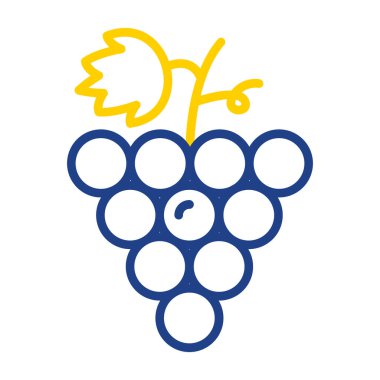 Üzüm. Web simgesi basit illüstrasyon