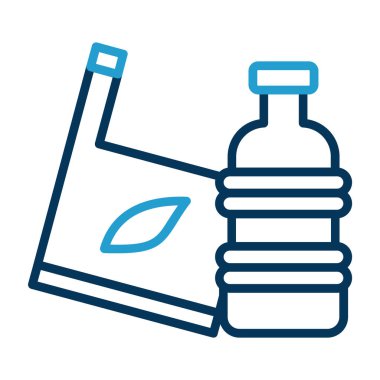 su şişesi ikonu vektör çizimi tasarımı