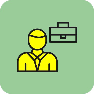 İş adamı evrak çantalı