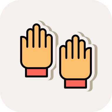 el simgesi vektör illüstrasyonu