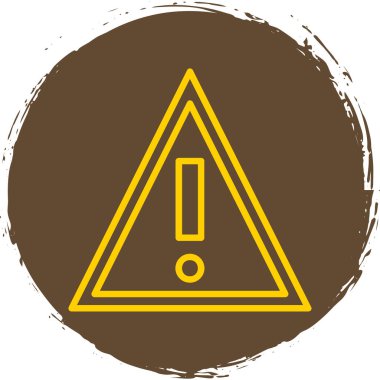 warning sign. web icon simple illustration