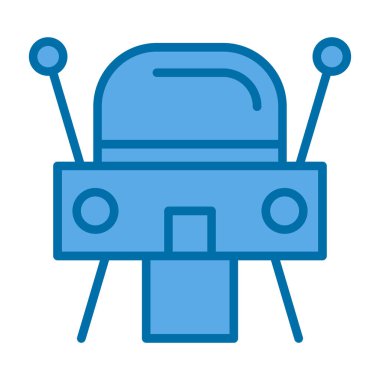 uzay gemisi kapsülü ikon vektör çizimi