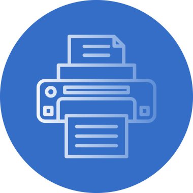  yazıcı web simgesi basit illüstrasyon