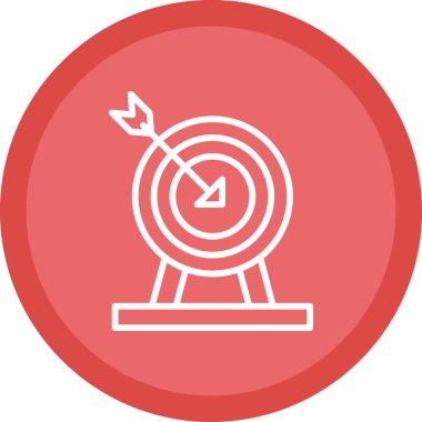 hedef ok simgesi, vektör çizim ile 