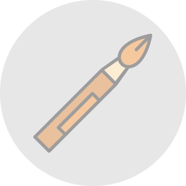 fırça ağ ikonu vektör illüstrasyonu