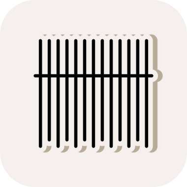 Barkod düz simgesinin vektör illüstrasyonu