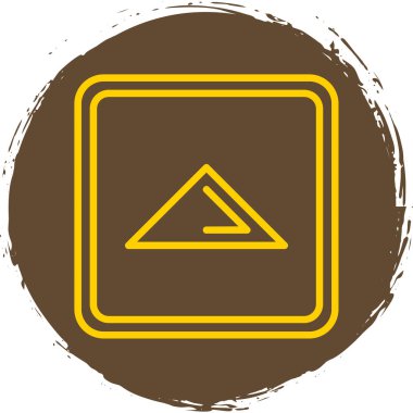 Yol işareti simgesinin vektör illüstrasyonu