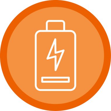 Pil. Web simgesi basit illüstrasyon