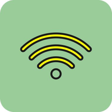 wifi simgesi, vektör illüstrasyonu basit tasarım