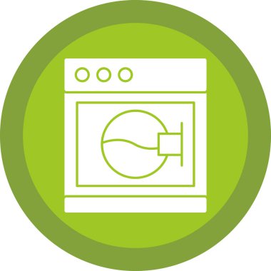 Çamaşır makinesi. Basit tasarım çizimi