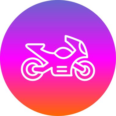 motosiklet web simgesi basit tasarım