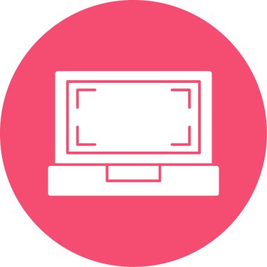 Bilgisayar. Web simgesi basit illüstrasyon