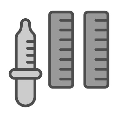 İğne ve iğne, vektör simgesi tasarımı