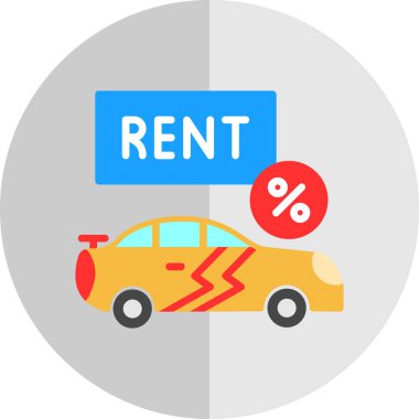 Satış simgesinin düz tasarımı