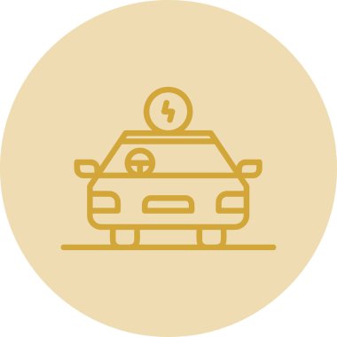 Araba ikonu. Basit resimleme