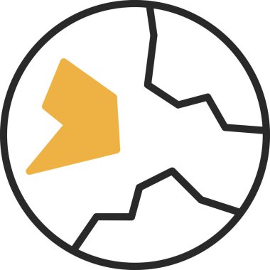 Toprak. Web simgesi basit illüstrasyon 