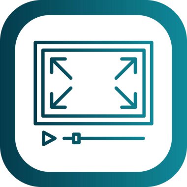 vektör lcd simgesi illüstrasyonu