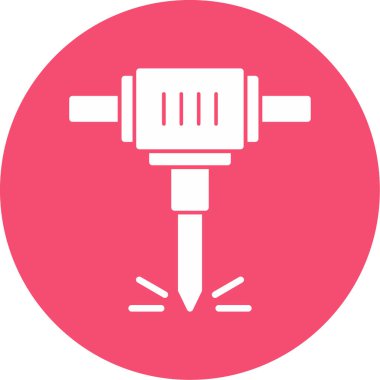 Modern matkap simgesinin vektör illüstrasyonu