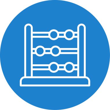 abacus web simgesi vektör illüstrasyonu