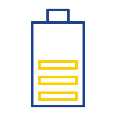 Pil simgesinin vektör illüstrasyonu