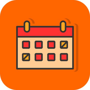 Takvim simgesi vektör illüstrasyonu