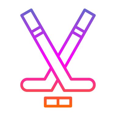 Modern Hokey simgesinin vektör çizimi                          