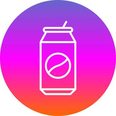 Benzersiz içecekler vektör çizgisi simgesi