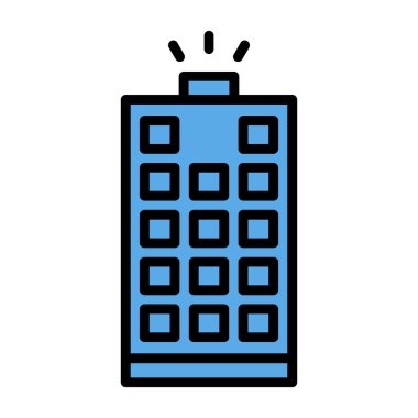 Pil Doldurulmuş Işık Vektörü Simgesi Tasarımı