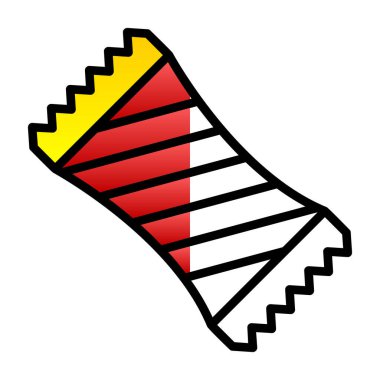 Şeker ikonunun vektör illüstrasyonu  