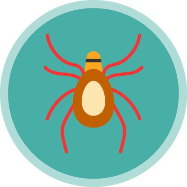 Örümcek ikonu vektör illüstrasyonu