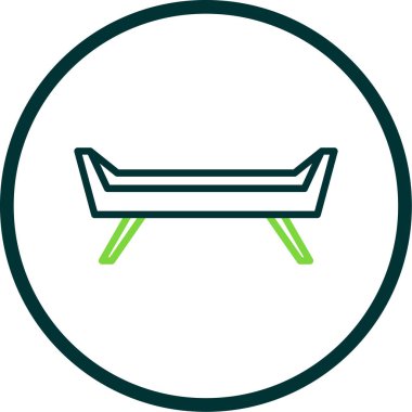 Eşsiz Sandalye Vektör Satırı Simgesi