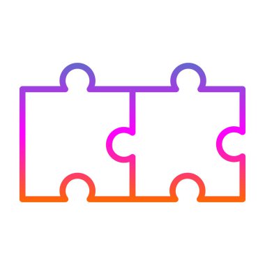 yapboz parçaları, ağ basit illüstrasyon